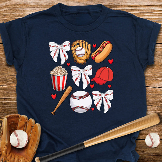 Red Coquette Bow Youth Tee - HomeRun PrintsKids clothes