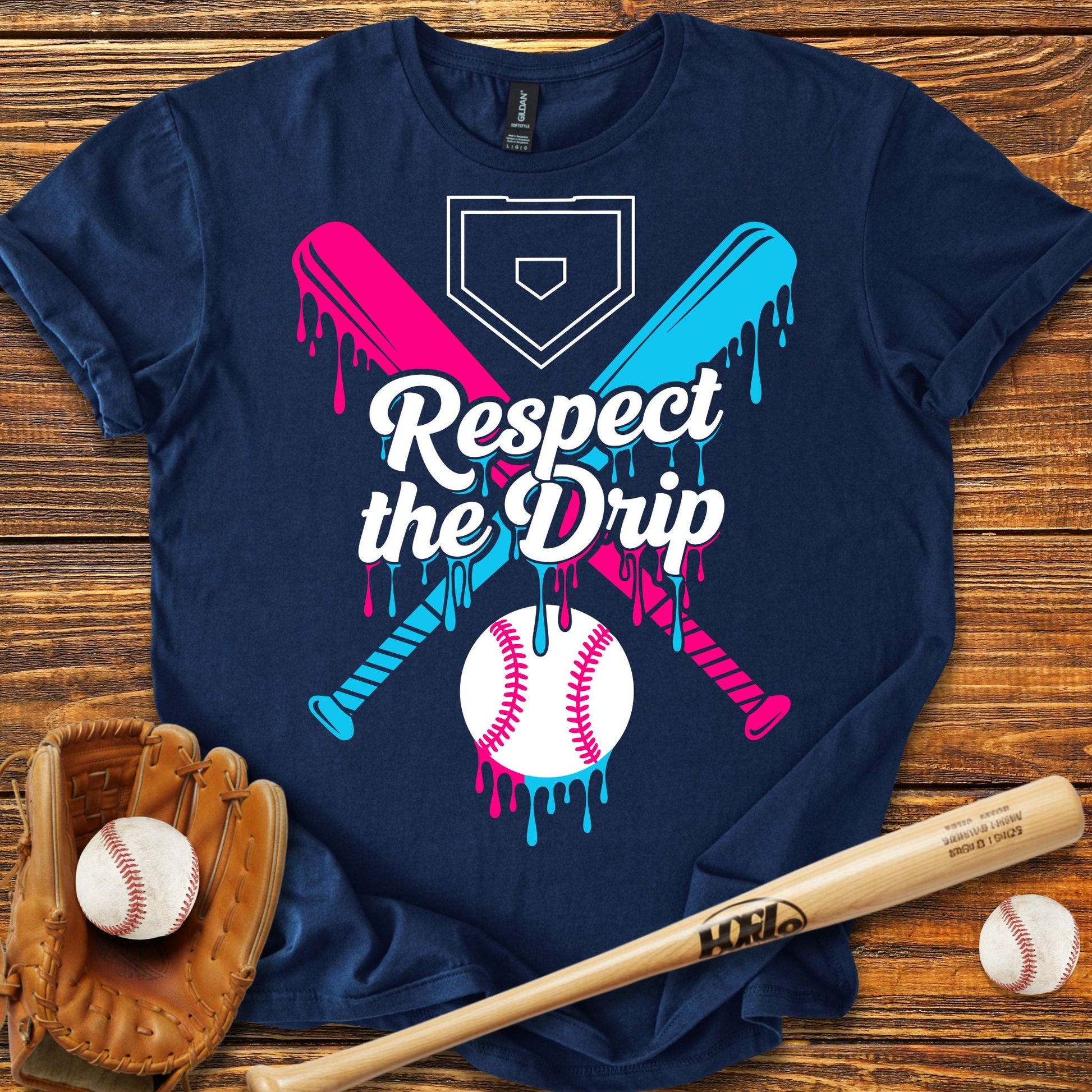 Respect The Drip Baseball T-Shirt - HomeRun PrintsT-Shirt
