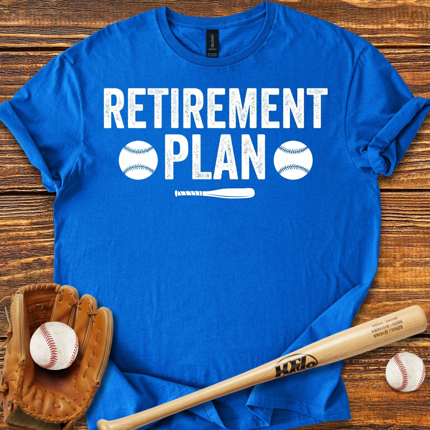 Retirement Plan Baseball T-shirt - HomeRun PrintsT-Shirt