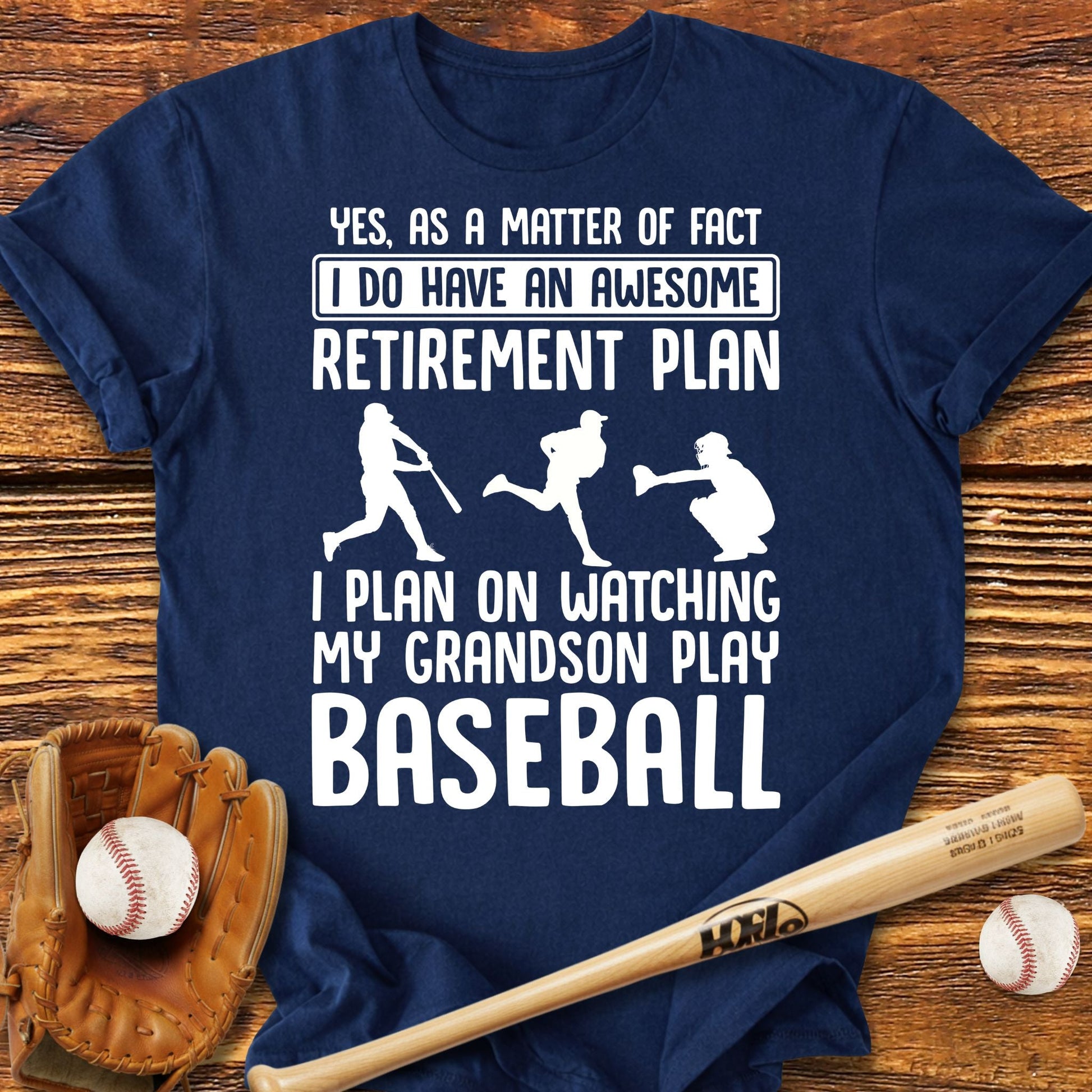 Retirement Plan Baseball T-Shirt - HomeRun PrintsT-Shirt