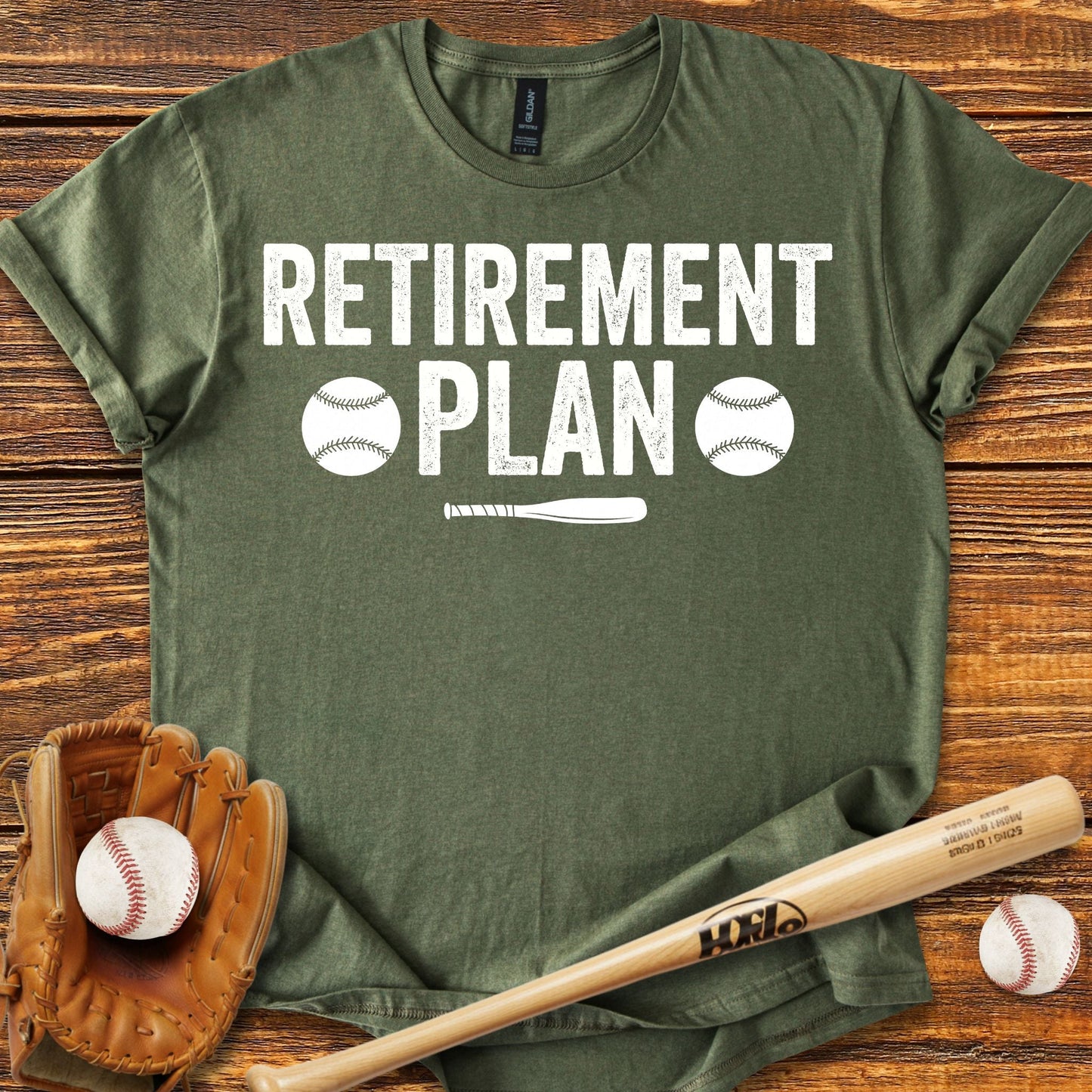 Retirement Plan Baseball T-shirt - HomeRun PrintsT-Shirt