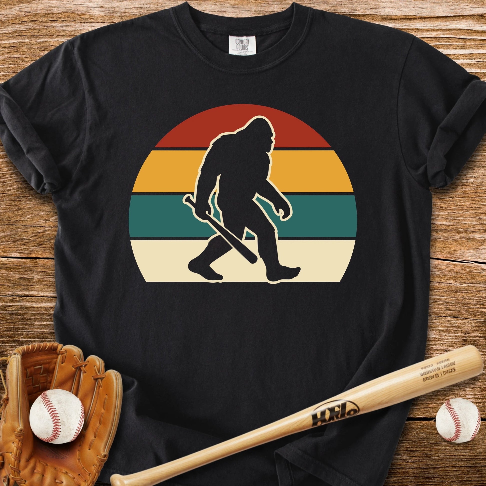 Retro Bigfoot Bat - HomeRun PrintsComfort Colors