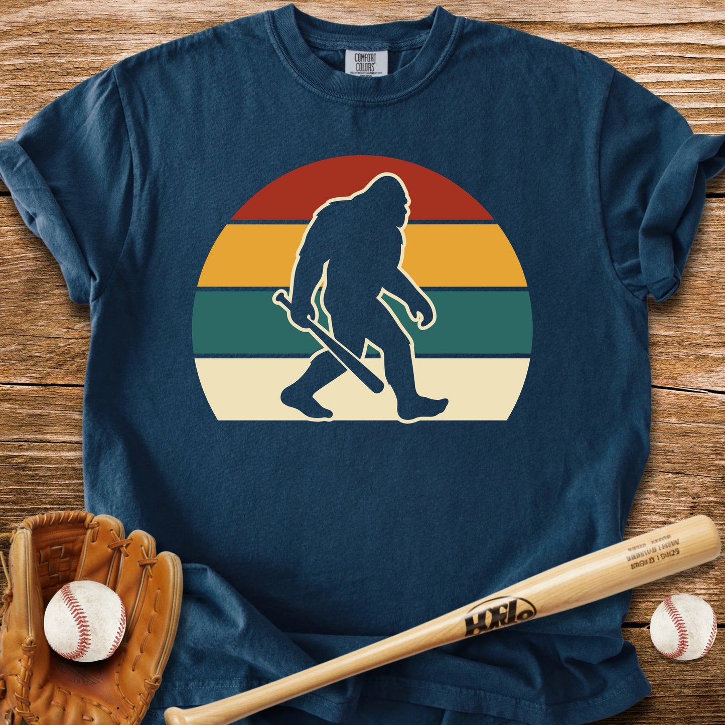 Retro Bigfoot Bat - HomeRun PrintsComfort Colors