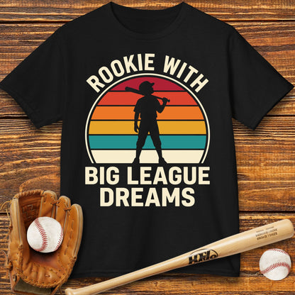 Rookie With Big League Dreams Kids T-shirt - HomeRun PrintsKids clothes