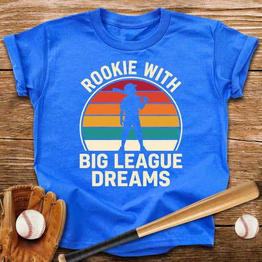 Rookie With Big League Dreams Youth Tee - HomeRun PrintsKids clothes