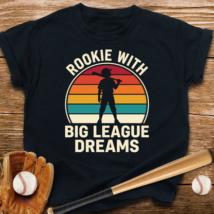 Rookie With Big League Dreams Youth Tee - HomeRun PrintsKids clothes