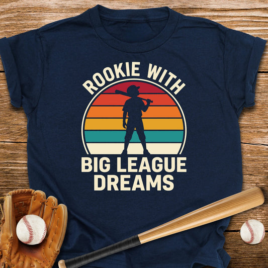 Rookie With Big League Dreams Youth Tee - HomeRun PrintsKids clothes