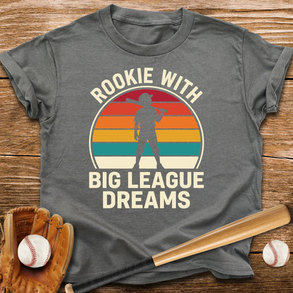 Rookie With Big League Dreams Youth Tee - HomeRun PrintsKids clothes
