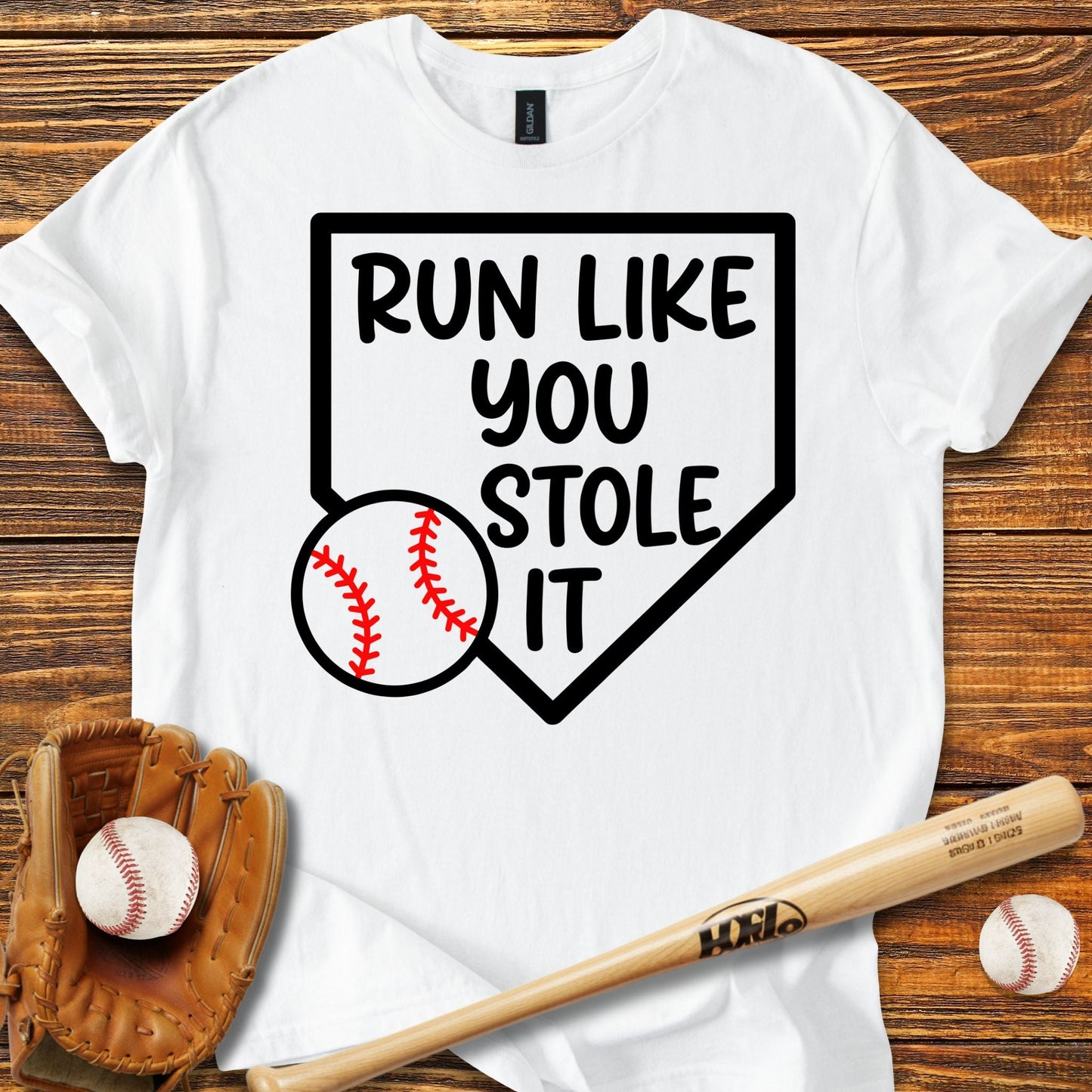 Run Like You Stole It T-shirt - HomeRun PrintsT-Shirt