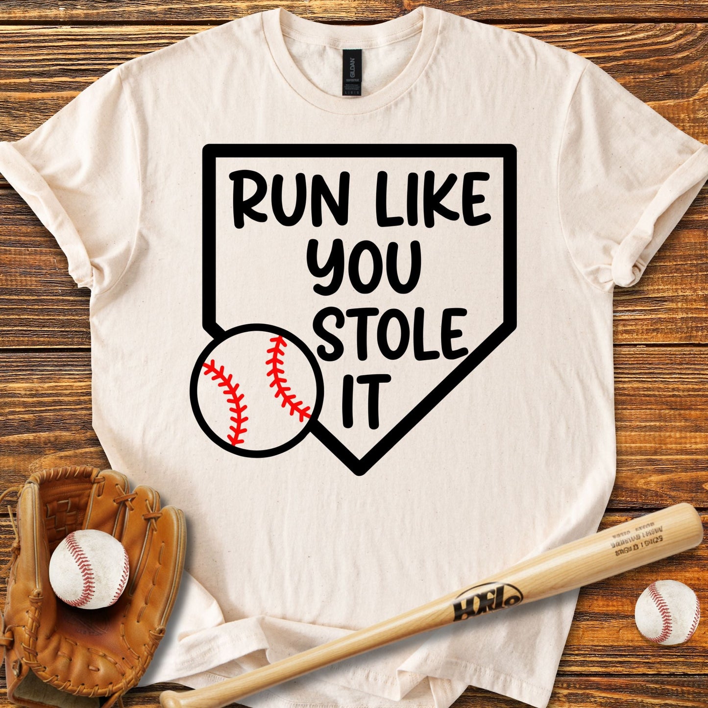 Run Like You Stole It T-shirt - HomeRun PrintsT-Shirt