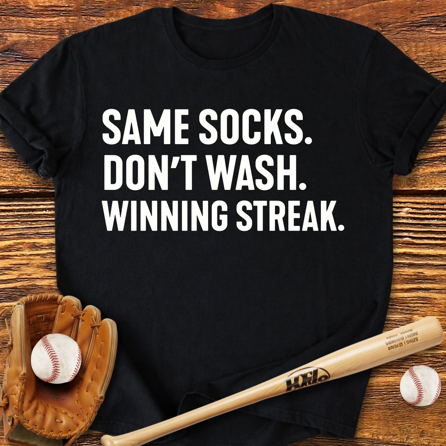 Same Socks Don't Wash Superstition T-Shirt - HomeRun PrintsT-Shirt