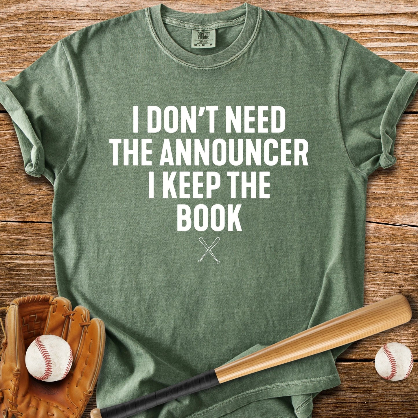 Scorebook Beats The Announcer - HomeRun PrintsComfort Colors