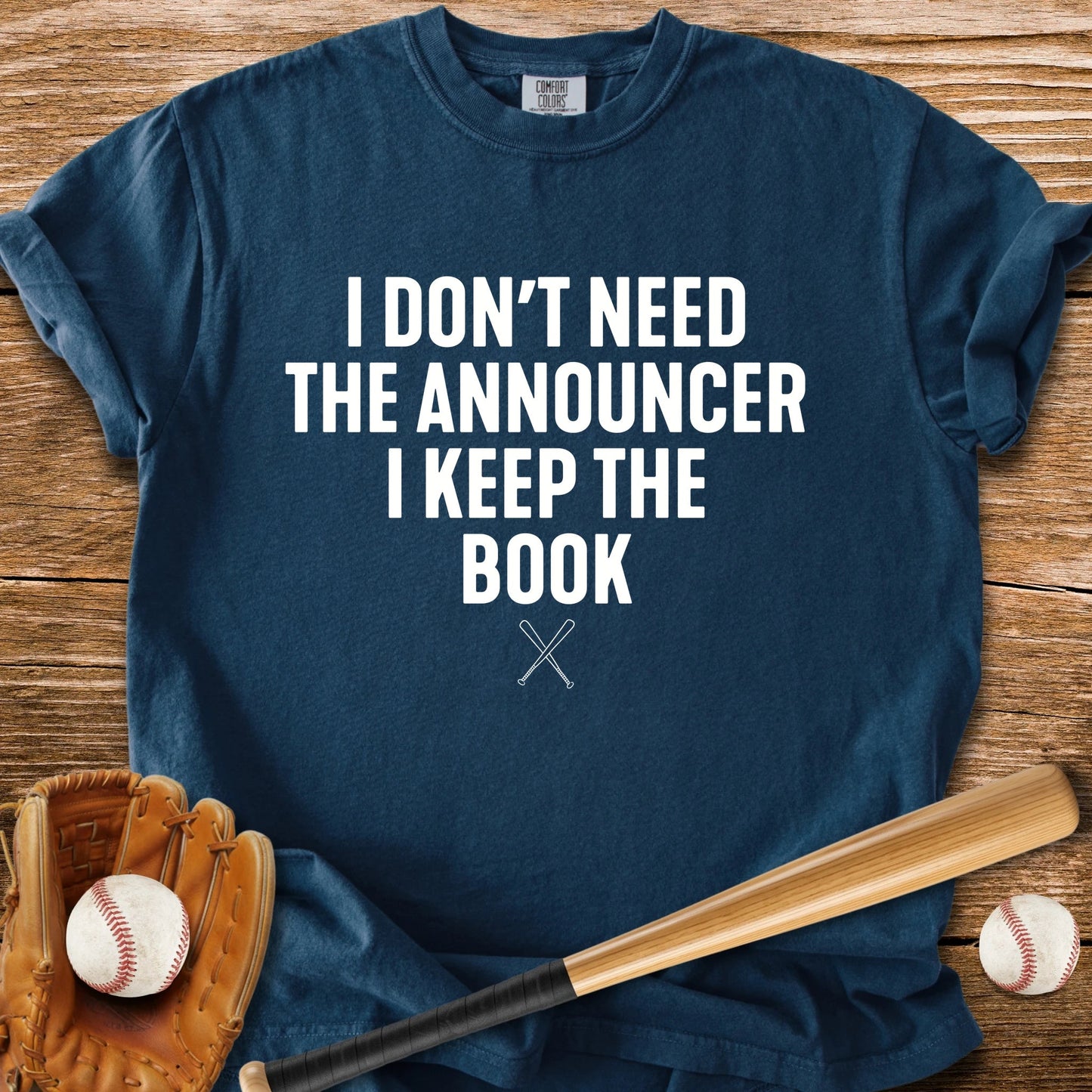 Scorebook Beats The Announcer - HomeRun PrintsComfort Colors
