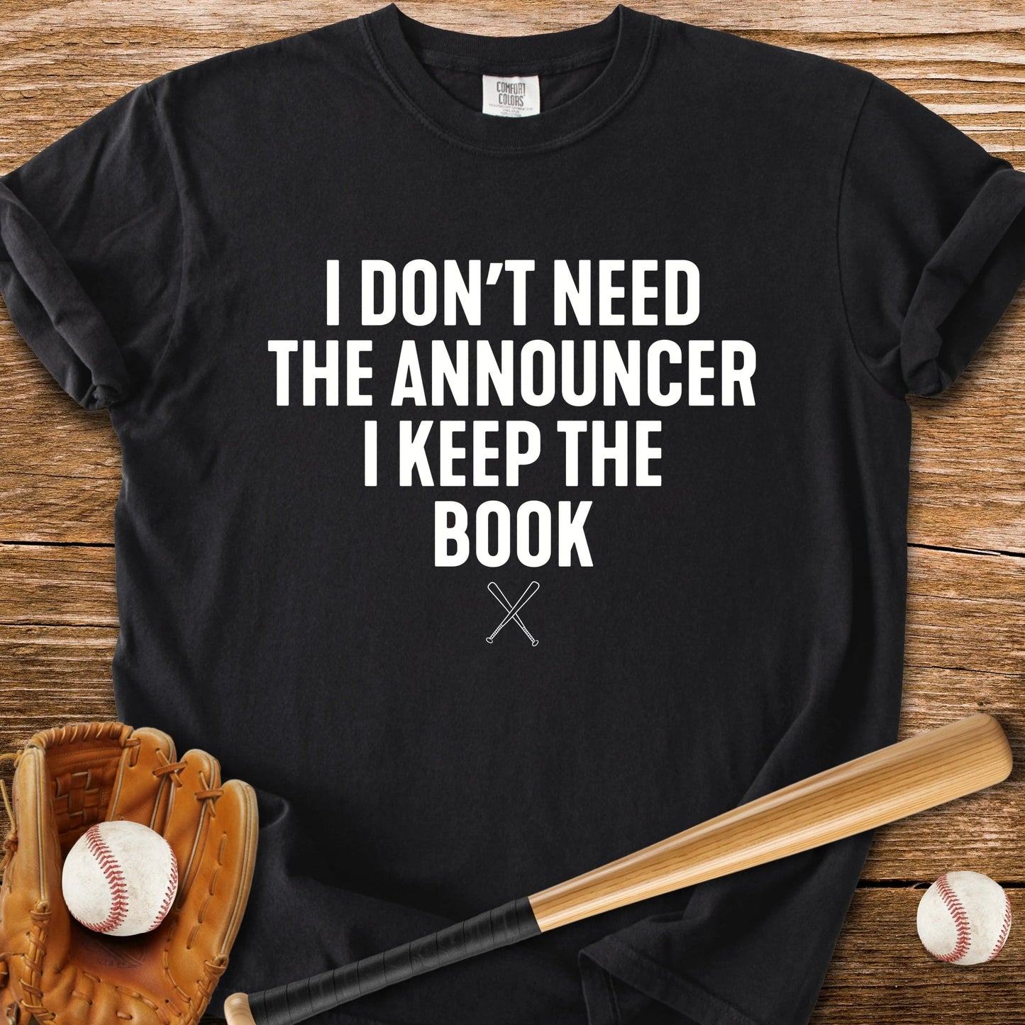 Scorebook Beats The Announcer - HomeRun PrintsComfort Colors