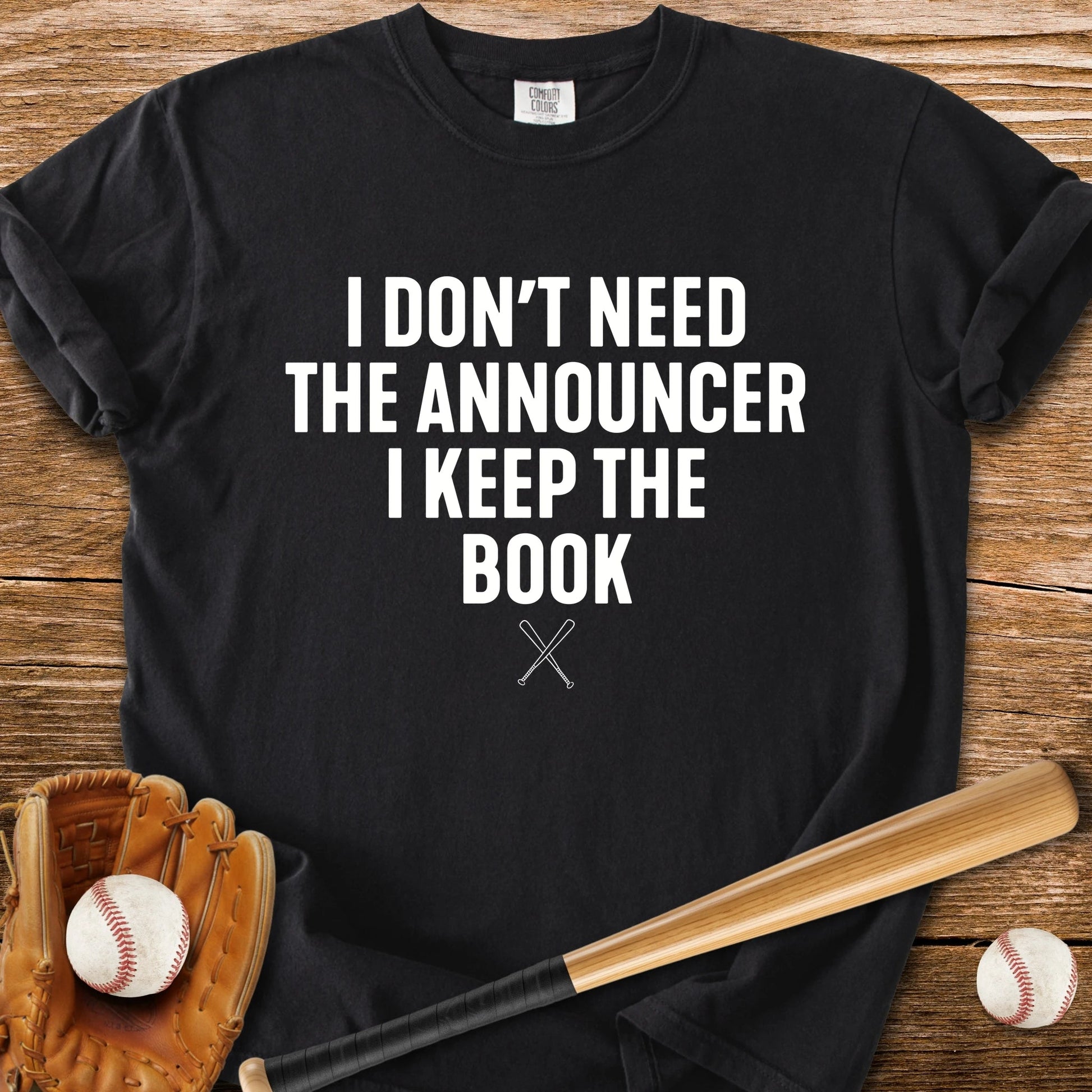 Scorebook Beats The Announcer - HomeRun PrintsComfort Colors