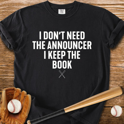 Scorebook Beats The Announcer - HomeRun PrintsComfort Colors