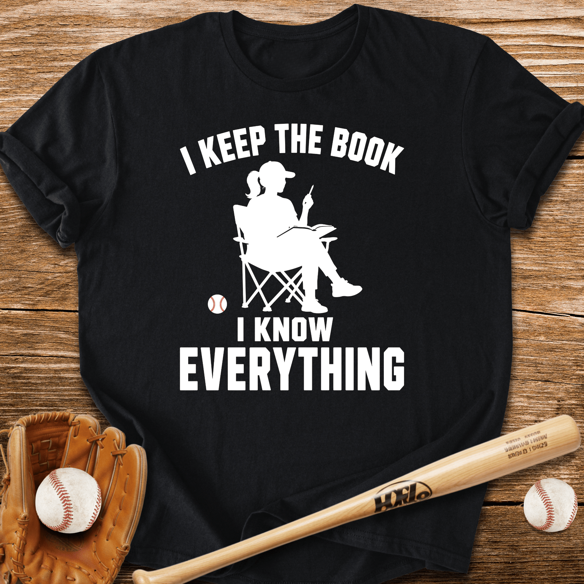 Scorekeeper Knows All T-Shirt - HomeRun PrintsT-Shirt