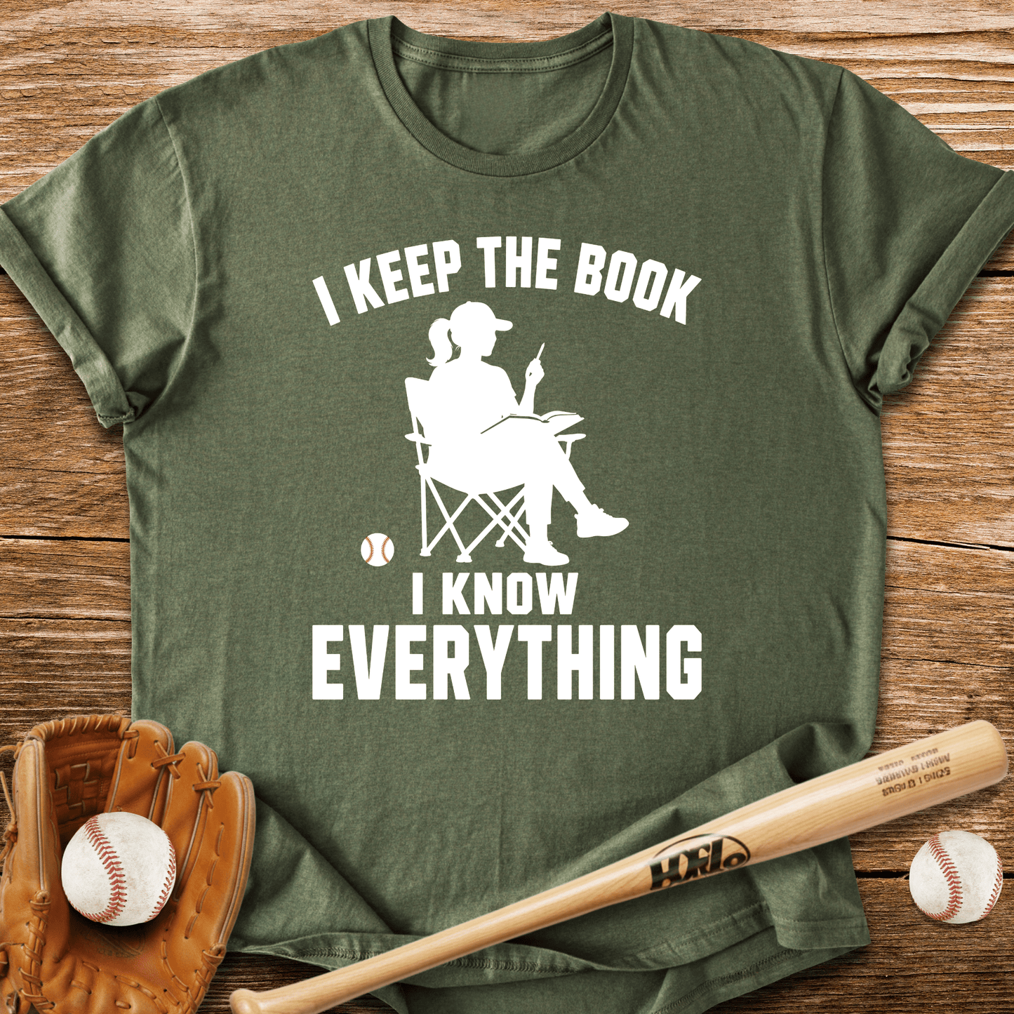 Scorekeeper Knows All T-Shirt - HomeRun PrintsT-Shirt