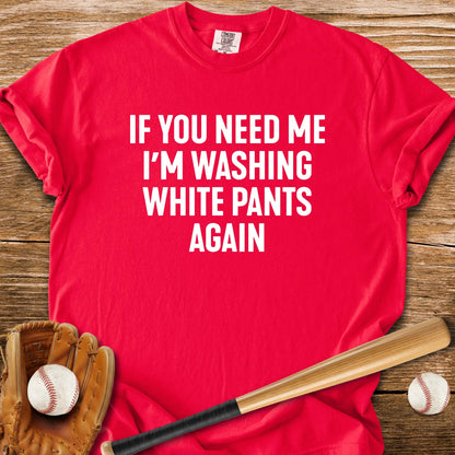 Scrubbing White Pants - HomeRun PrintsComfort Colors