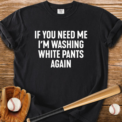 Scrubbing White Pants - HomeRun PrintsComfort Colors