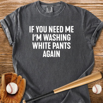Scrubbing White Pants - HomeRun PrintsComfort Colors