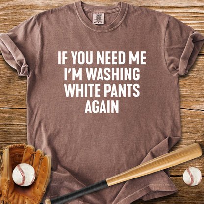 Scrubbing White Pants - HomeRun PrintsComfort Colors