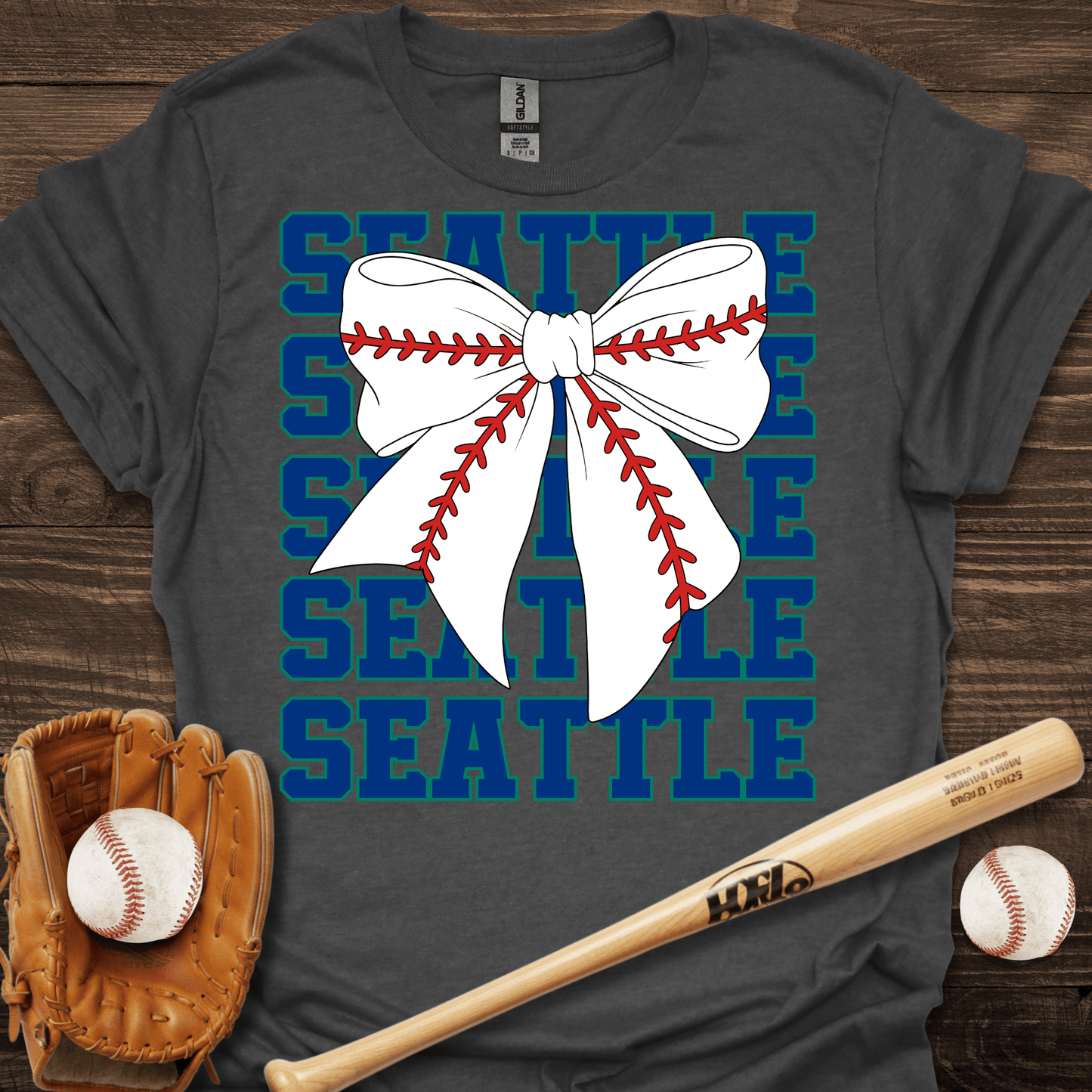 Seattle Coquette Baseball T-Shirt - HomeRun PrintsT-Shirt