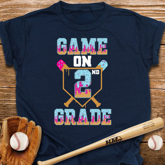 Second Grade Game On Kids T-shirt - HomeRun PrintsKids clothes