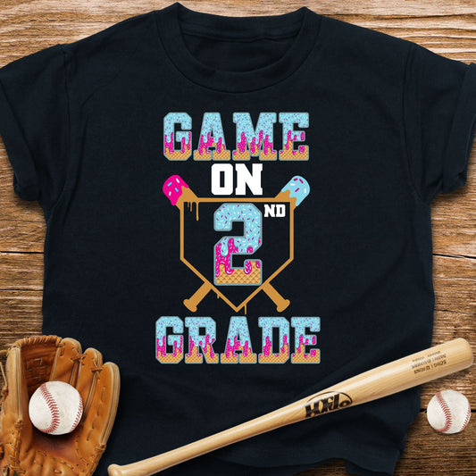 Second Grade Game On Kids T-shirt - HomeRun PrintsKids clothes