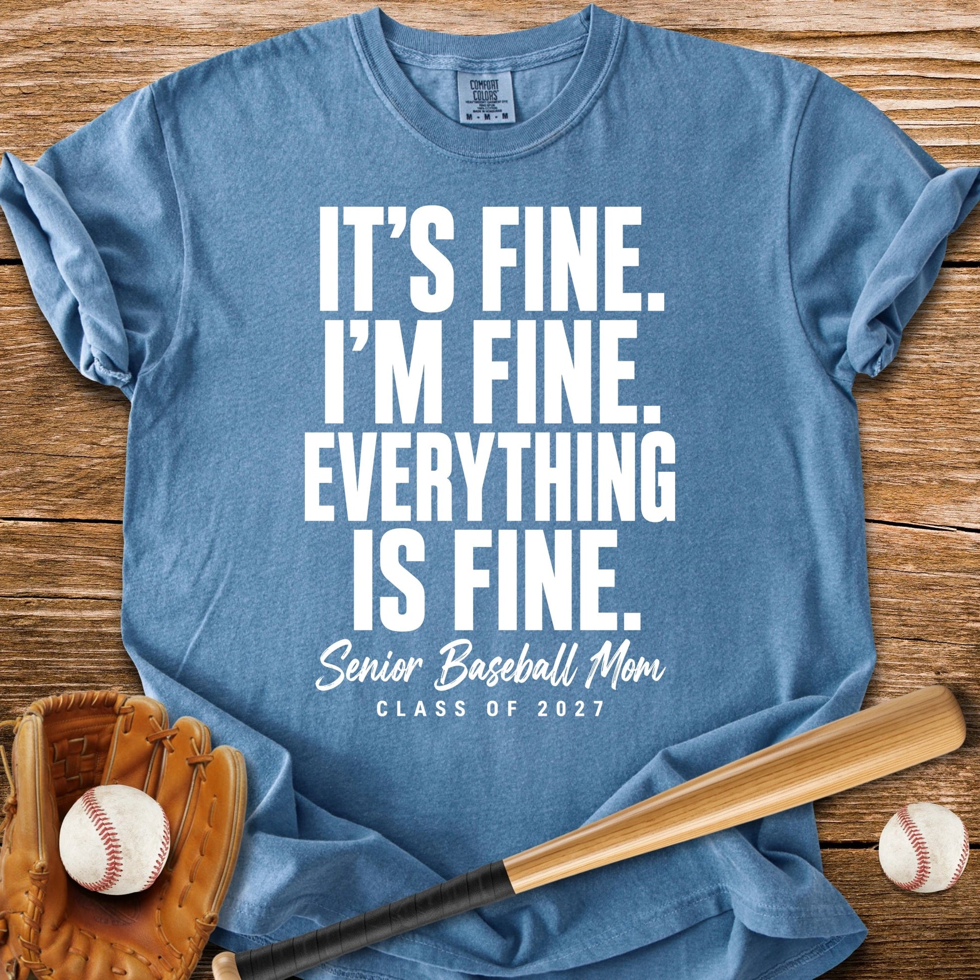 Senior Baseball Mom 2027 - HomeRun PrintsComfort Colors
