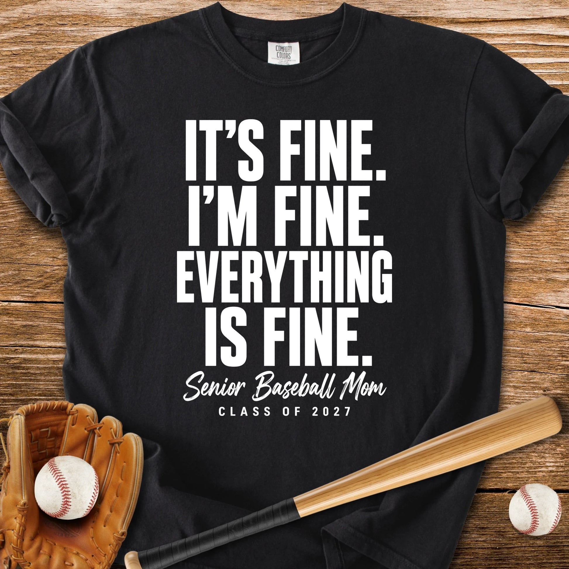 Senior Baseball Mom 2027 - HomeRun PrintsComfort Colors