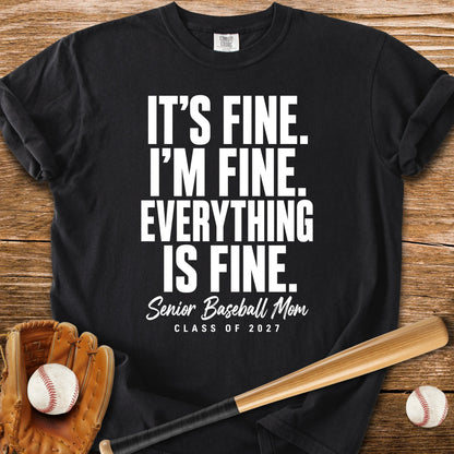 Senior Baseball Mom 2027 - HomeRun PrintsComfort Colors