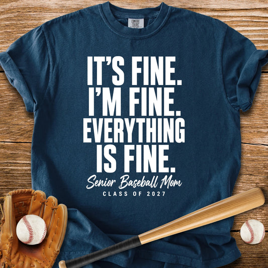 Senior Baseball Mom 2027 - HomeRun PrintsComfort Colors
