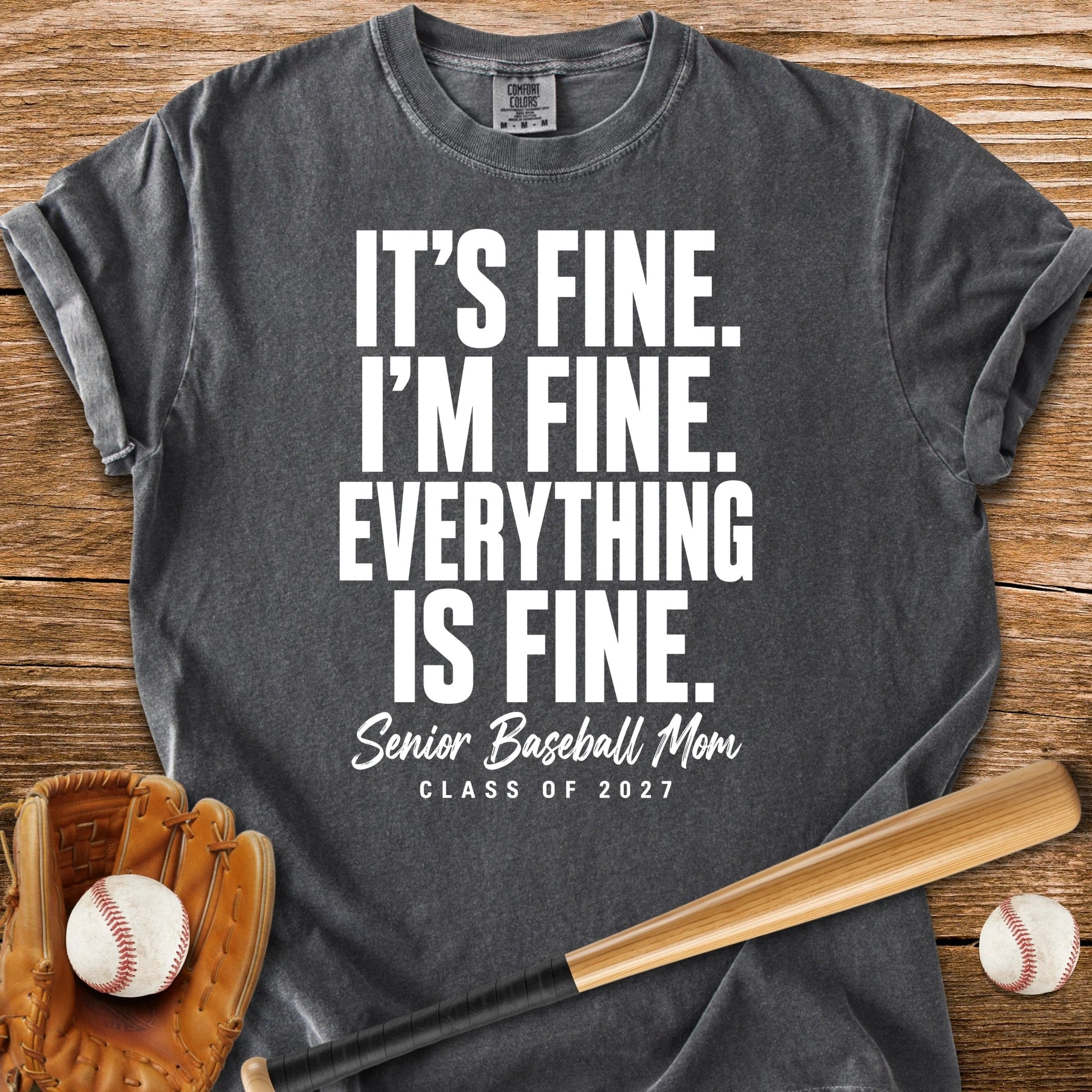 Senior Baseball Mom 2027 - HomeRun PrintsComfort Colors