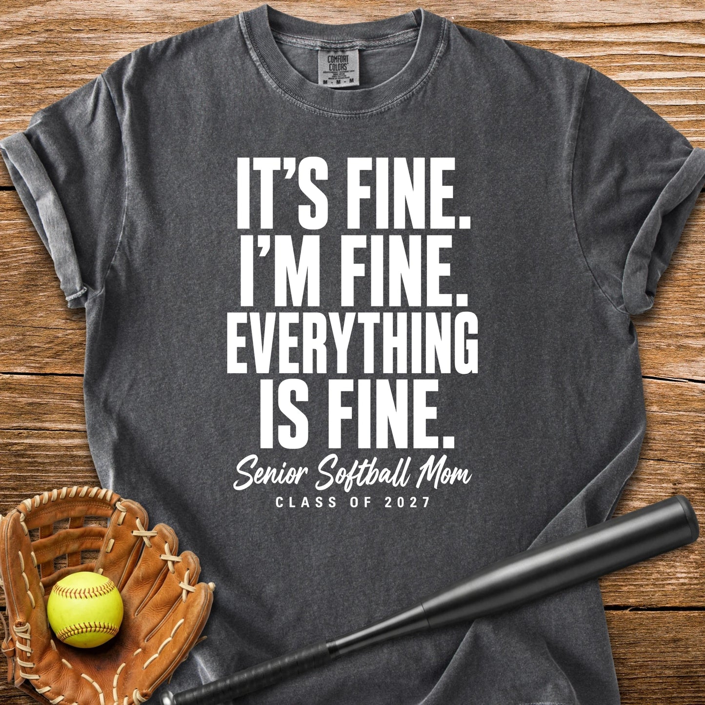 Senior Softball Mom - HomeRun PrintsComfort Colors