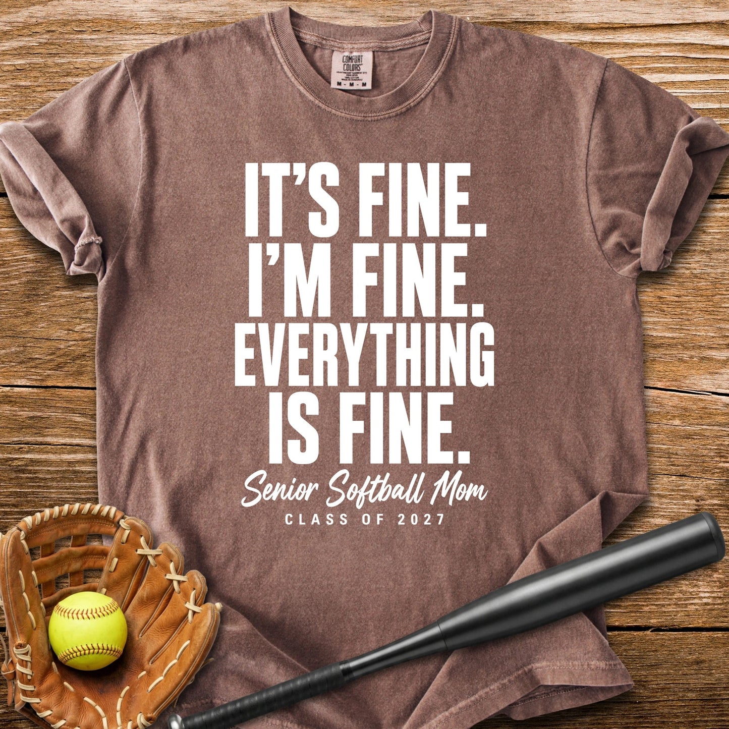 Senior Softball Mom - HomeRun PrintsComfort Colors