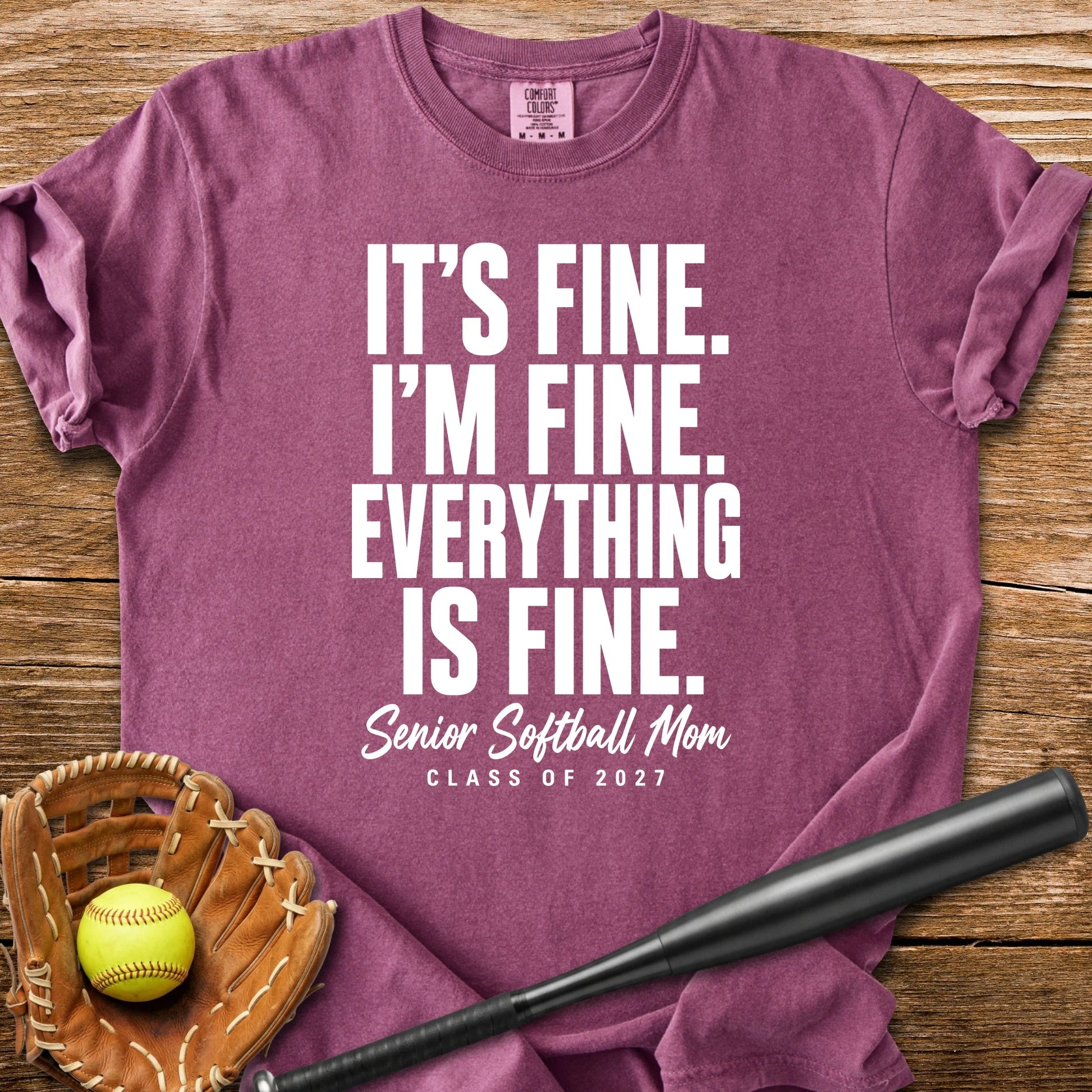 Senior Softball Mom - HomeRun PrintsComfort Colors