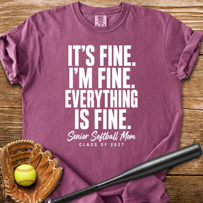 Senior Softball Mom - HomeRun PrintsComfort Colors