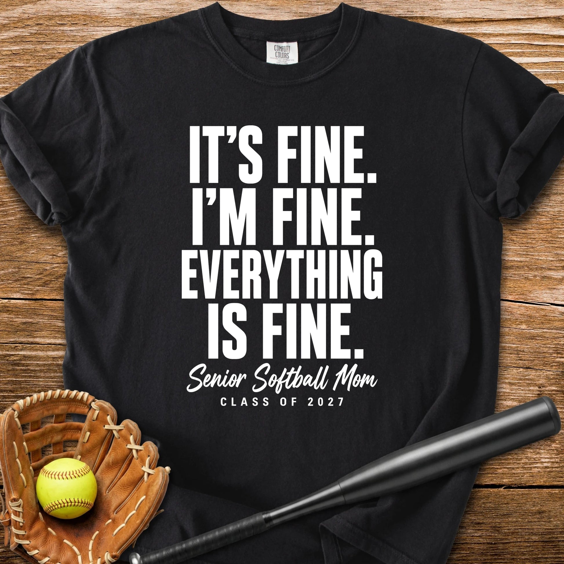 Senior Softball Mom - HomeRun PrintsComfort Colors