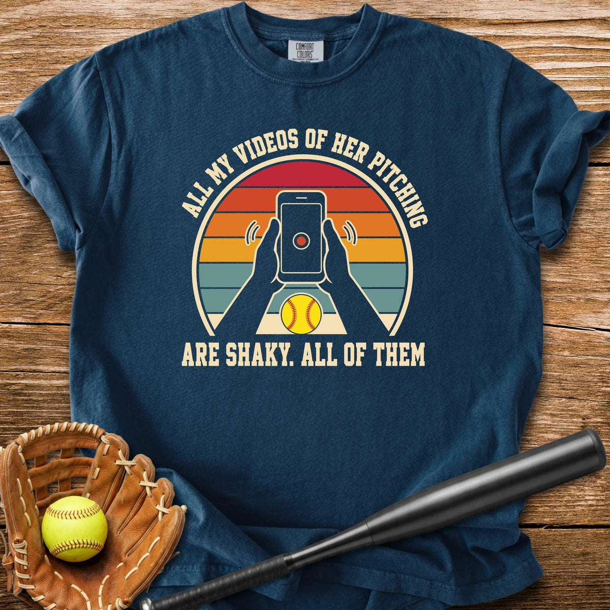 Shaky Pitching Video Hands - HomeRun PrintsComfort Colors