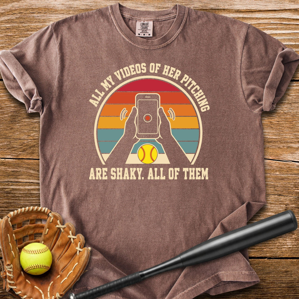 Shaky Pitching Video Hands - HomeRun PrintsComfort Colors
