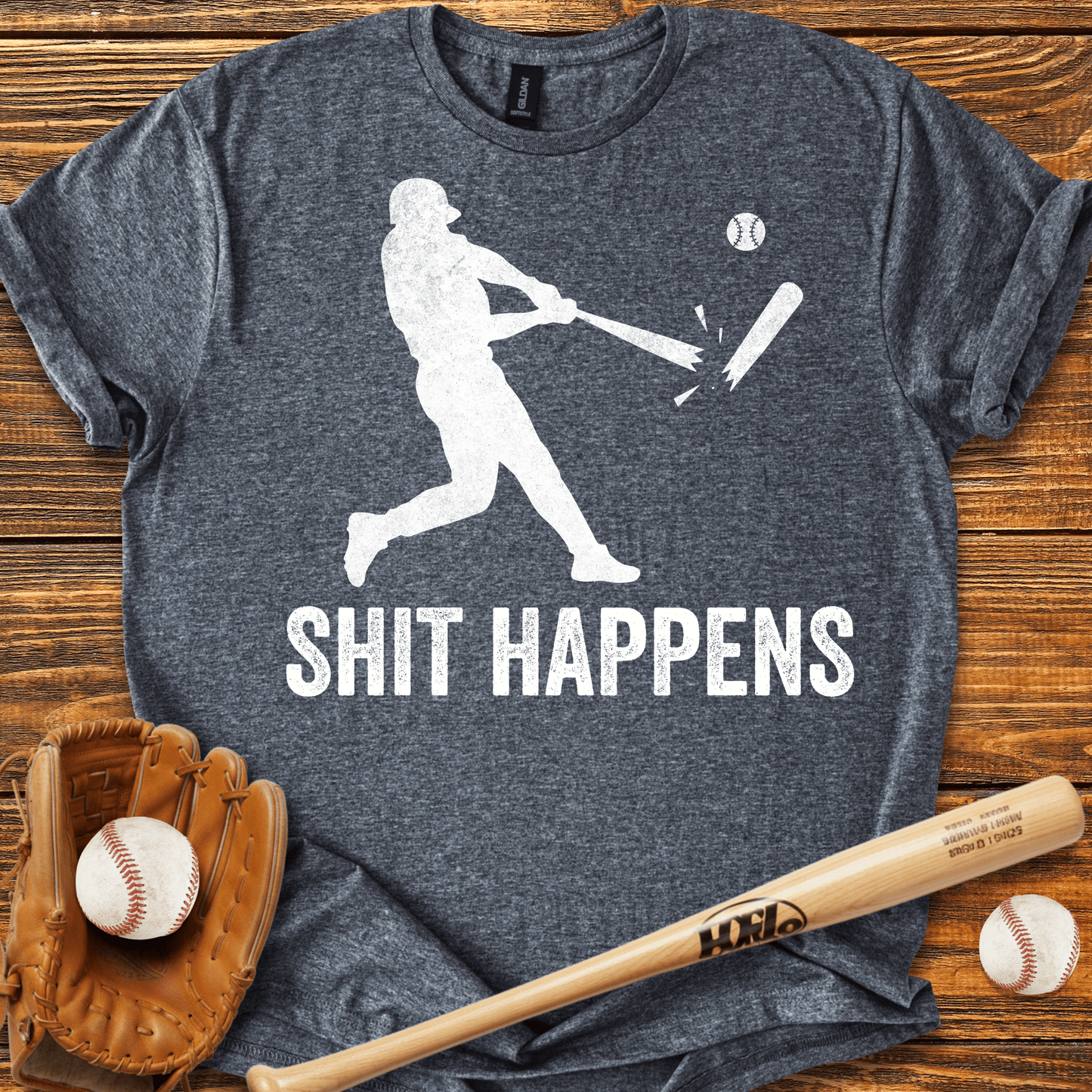 Shit Happens T-shirt - HomeRun PrintsT-Shirt