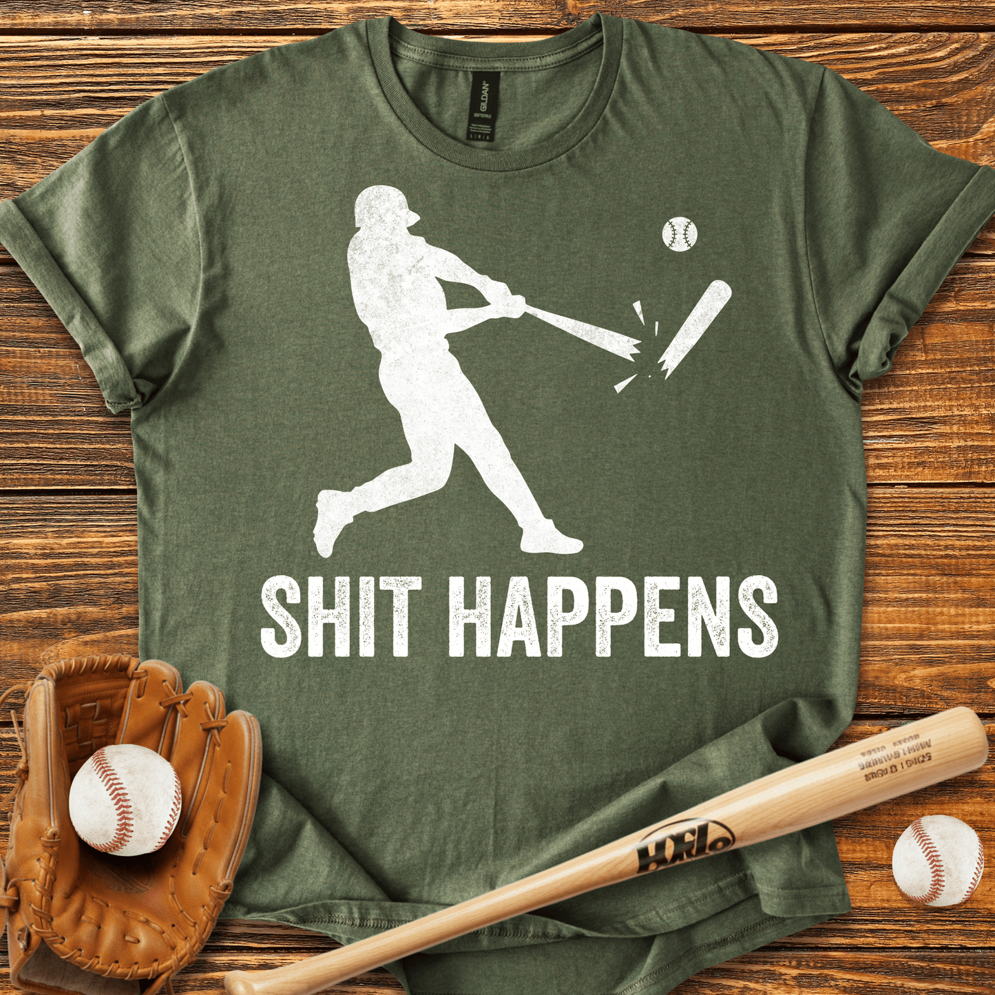 Shit Happens T-shirt - HomeRun PrintsT-Shirt