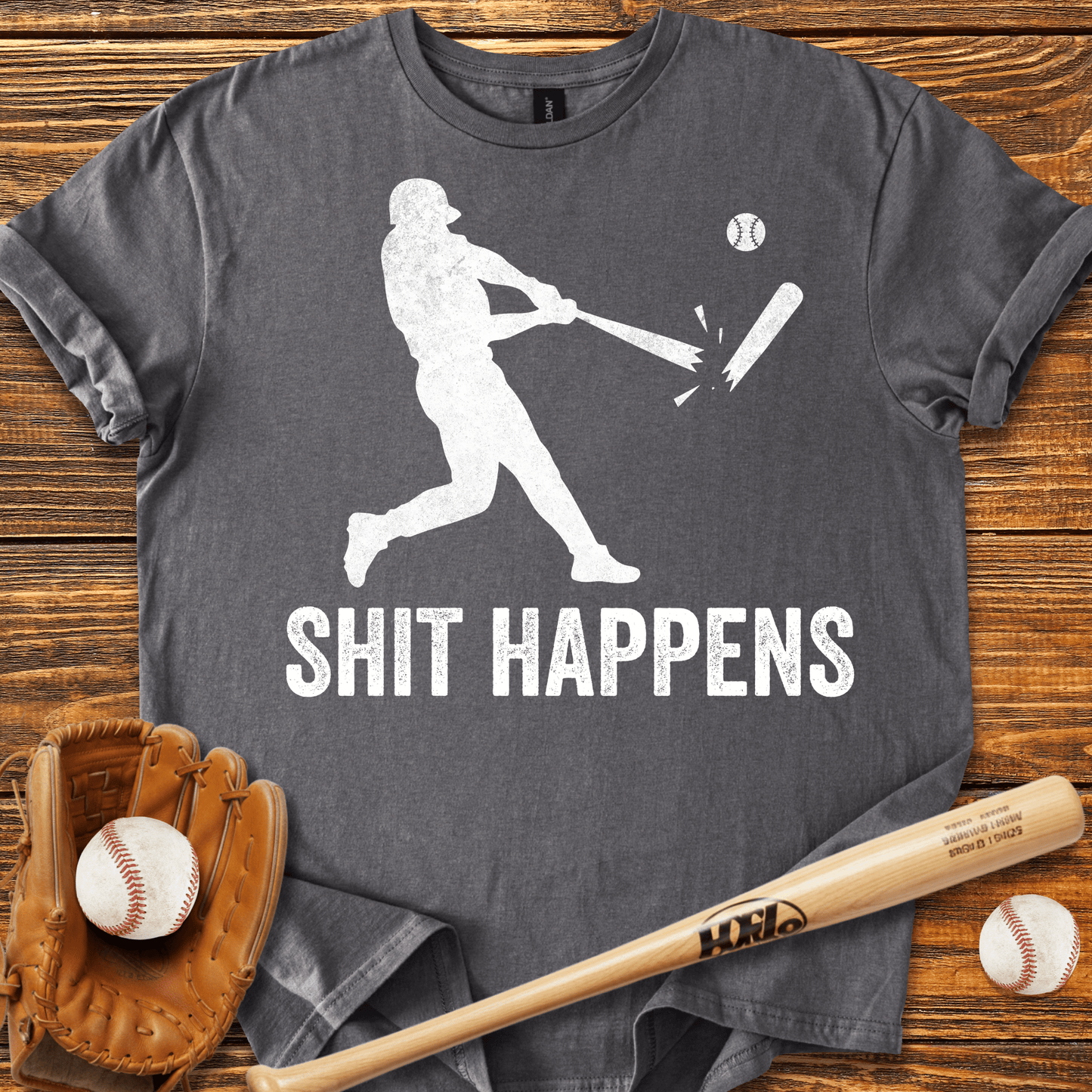 Shit Happens T-shirt - HomeRun PrintsT-Shirt