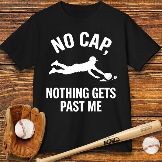Shortstop Nothing Gets Past Me Kids T-shirt - HomeRun PrintsKids clothes