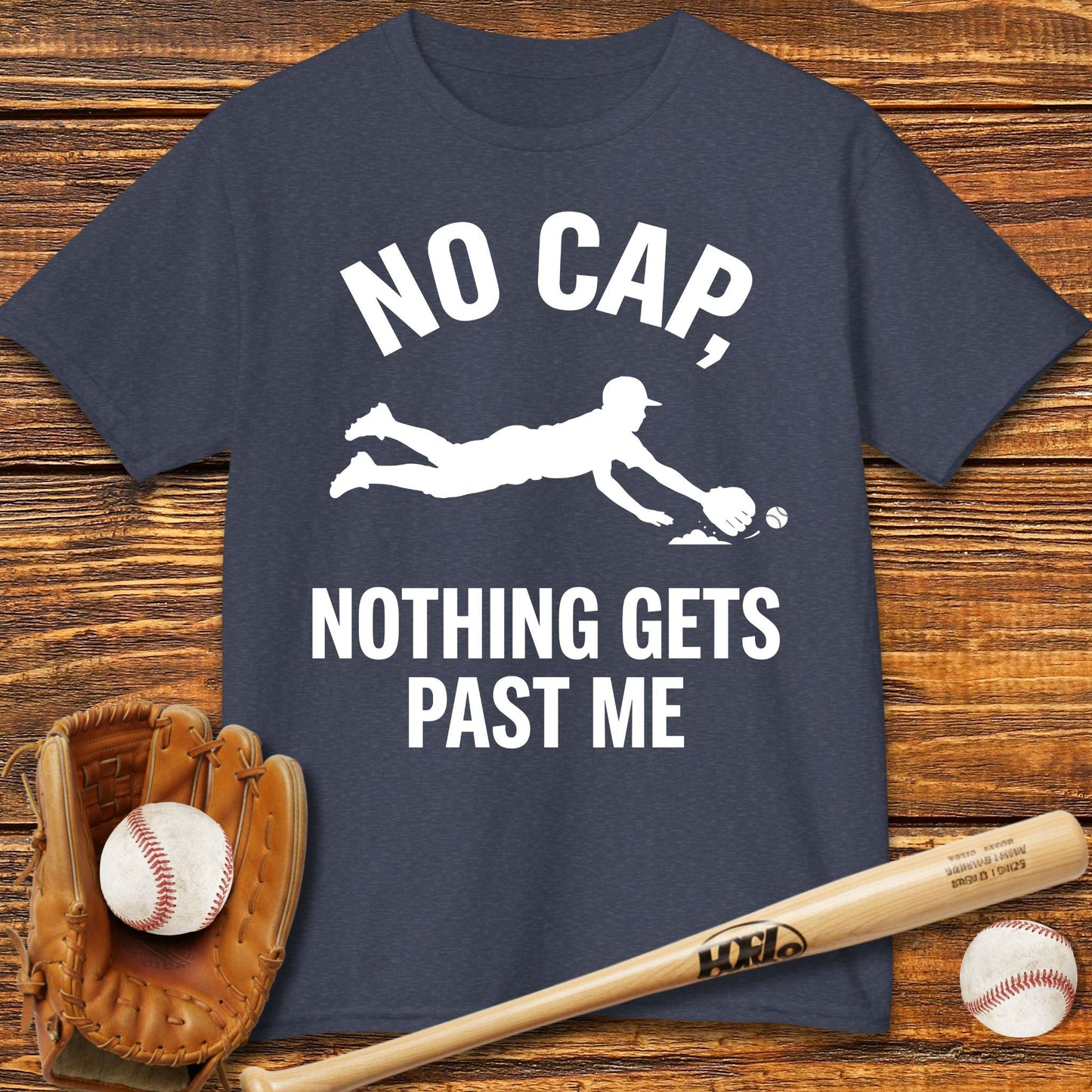 Shortstop Nothing Gets Past Me Kids T-shirt - HomeRun PrintsKids clothes