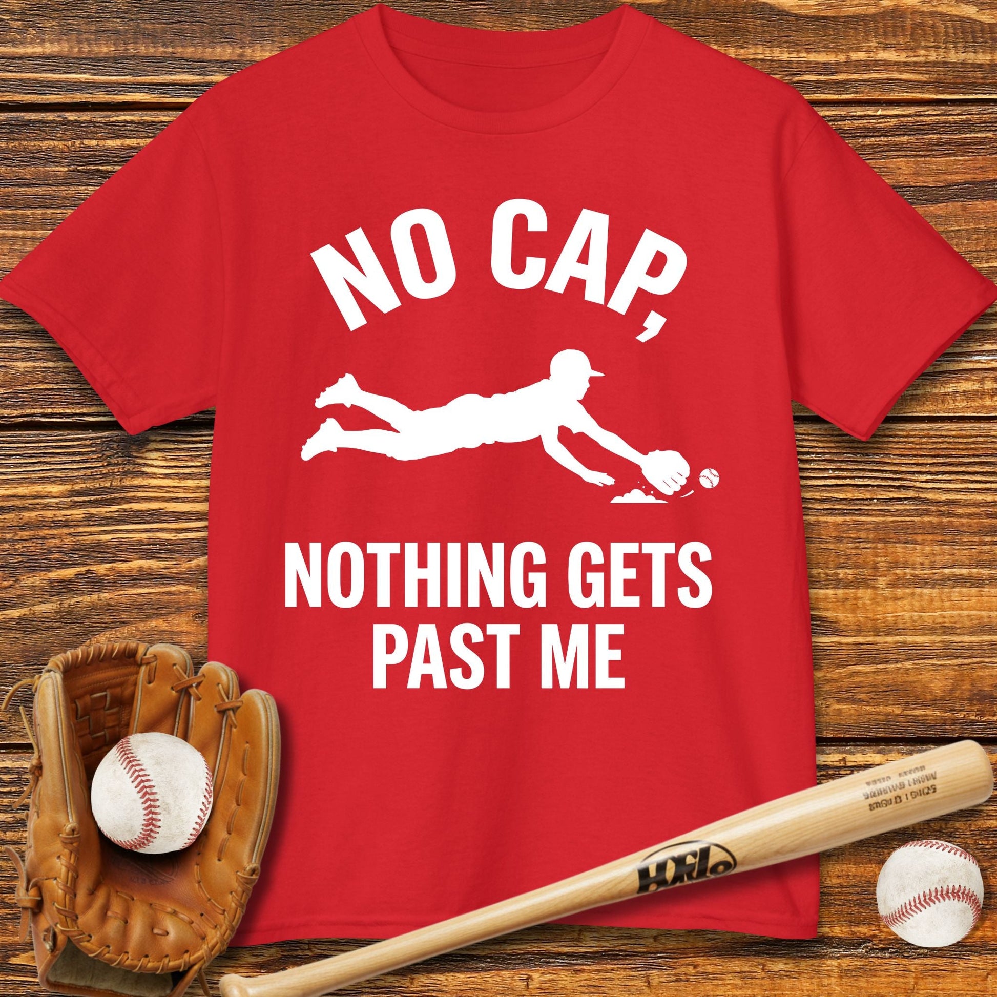 Shortstop Nothing Gets Past Me Kids T-shirt - HomeRun PrintsKids clothes