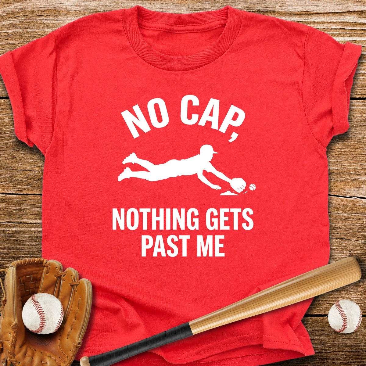 Shortstop Nothing Gets Past Me Youth Tee - HomeRun PrintsKids clothes