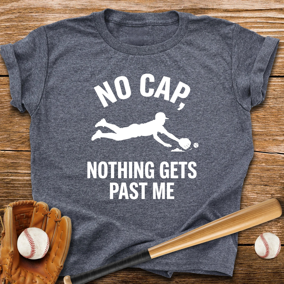 Shortstop Nothing Gets Past Me Youth Tee - HomeRun PrintsKids clothes