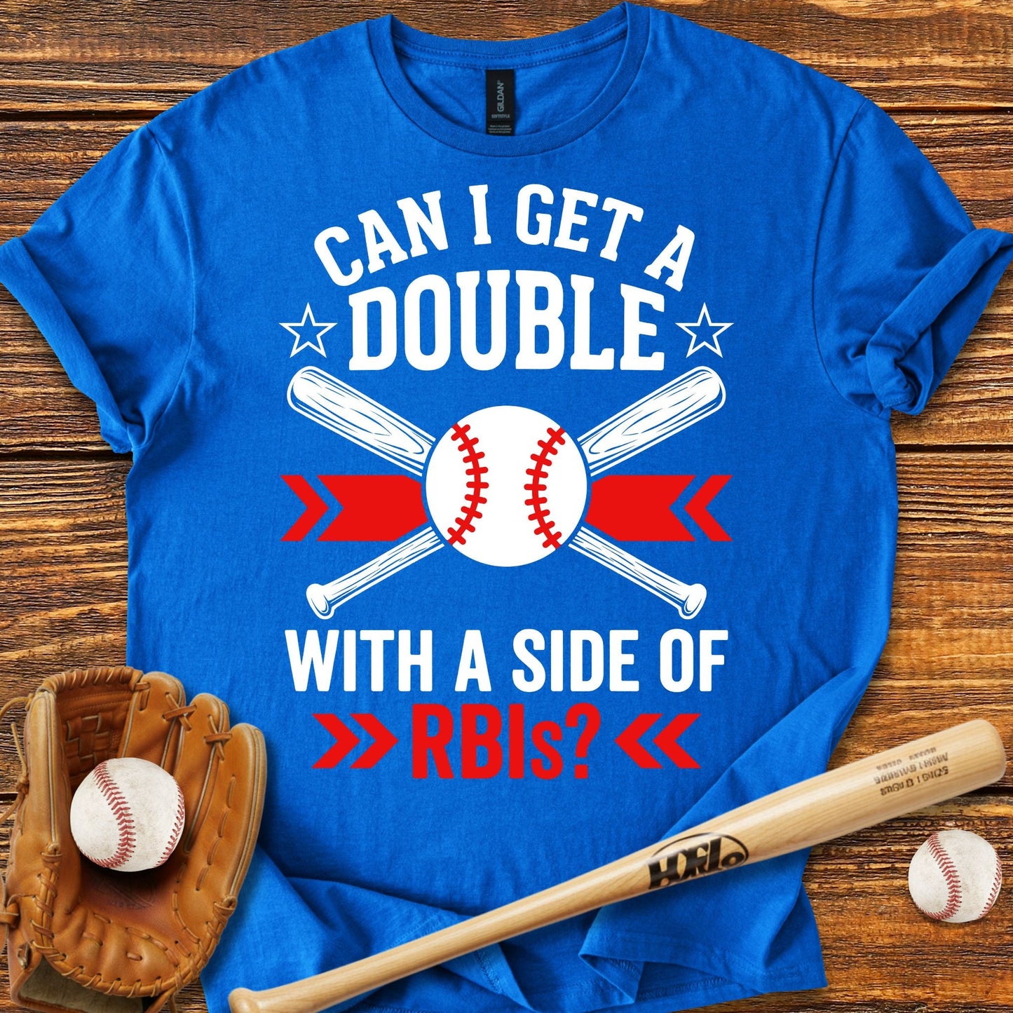 Side Of Rbis Baseball T-shirt - HomeRun PrintsT-Shirt